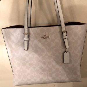 Coach City Tote in White